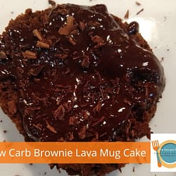 Low Carb Brownie Lava Mug Cake